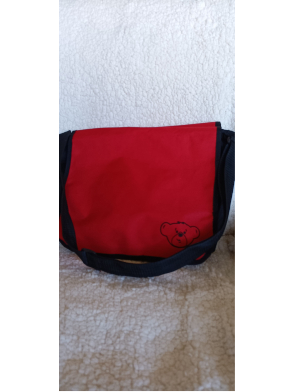 Build-A-Bear Messenger Bag Red Black